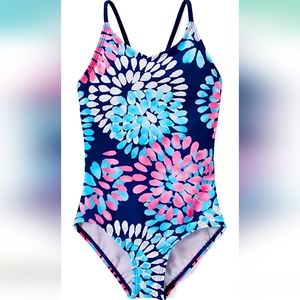 🏖 Blue/pink Daisy one piece